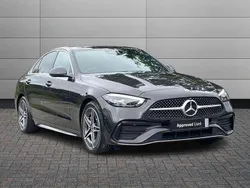 Grey Used 2024 Mercedes C200 AMG line Sedan | £32,295 (Fair price)