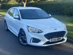 White Used 2018 Ford Focus ST-Line Hatchback | £8,990 (Fair price)