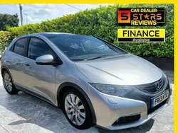 Silver Used 2013 Honda Civic EX Hatchback | £7,795 (Fair price)
