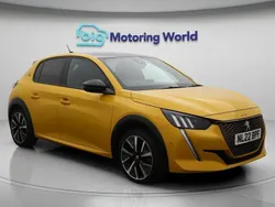 Yellow Used 2022 Peugeot e-208 Premium Hatchback | £12,900 (Fair price)