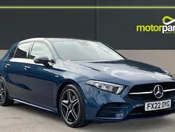 Blue Used 2022 Mercedes A180 Executive Hatchback | £21,500 (Fair price)