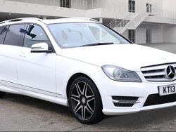 White Used 2013 Mercedes C350 AMG Estate | £7,995 (Fair price)