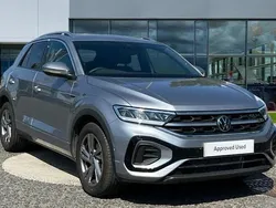 Pyrite silver metallic Used 2025 VW T-Roc R-line SUV | £29,318 (Fair price)