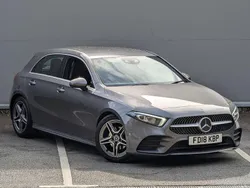 Grey Used 2018 Mercedes A200 AMG line Hatchback | £14,295 (Fair price)