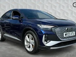 Blue Used 2023 Audi Q4 Sportback e-tron S-Line SUV | £30,000 (Fair price)