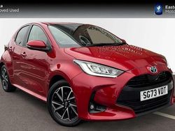 Red Used 2023 Toyota Yaris Hybrid Design Hatchback | £18,299 (Fair price)