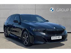 Black sapphire metallic paint Used 2025 BMW 520 M Sport Estate | £50,993