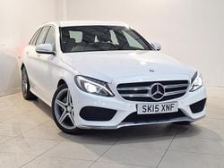 White Used 2015 Mercedes C200 AMG line Estate | £13,998 (Expensive)
