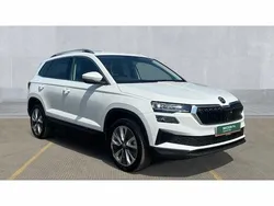 Moon white New 2025 Skoda Karoq SE L SUV | £30,459 (Expensive)