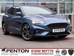 Blue Used 2021 Ford Focus ST-Line X Hatchback | £14,990 (Fair price)