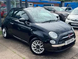 Black Used 2015 Fiat 500 Lounge Hatchback | £4,280 (Good price)