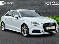 White Used 2018 Audi A3 S-Line Sedan | £13,563 (Good price)
