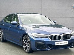 Blue Used 2021 BMW 520 M Sport | £24,495 (Fair price)