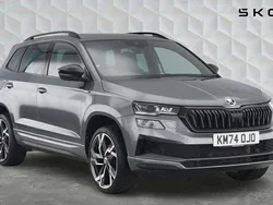 Graphite grey metallic Used 2024 Skoda Karoq SportLine SUV | £27,000 (Fair price)
