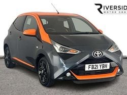 Grey/ orange Used 2021 Toyota Aygo Edition Hatchback | £11,490 (Fair price)