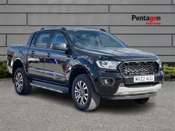Agate black metallic Used 2022 Ford Ranger Wildtrack Pickup | £23,995 (Good price)