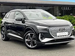 Black Used 2022 Audi Q4 e-tron S-Line SUV | £25,450 (Fair price)