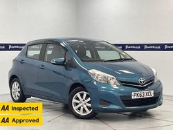 Blue Used 2013 Toyota Yaris Hatchback | £6,270 (Fair price)