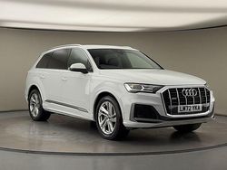 Glacier white metallic/glacier white metallic Used 2022 Audi Q7 S-Line SUV | £38,000 (Good price)