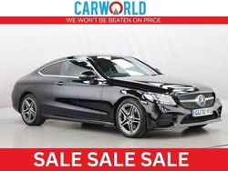 Black Used 2020 Mercedes C200 AMG line Coupe | £16,962 (Fair price)