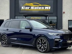 Blue Used 2021 BMW X7 M Sport SUV | £46,900 (Fair price)