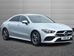 Silver Used 2021 Mercedes CLA180 AMG Line Premium Sedan | £21,195 (Fair price)