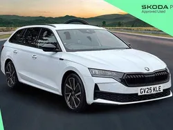 Moon white metallic Used 2025 Skoda Octavia SportLine Estate | £29,746