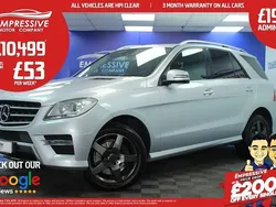 Silver Used 2014 Mercedes ML350 AMG SUV | £10,499 (Fair price)