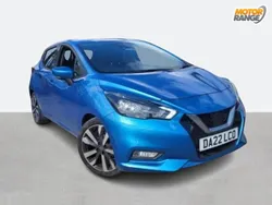 Blue Used 2022 Nissan Micra Tekna Hatchback | £13,295 (Fair price)