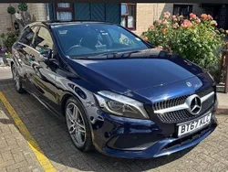 Blue Used 2017 Mercedes A200 AMG line Hatchback | £12,380 (Fair price)