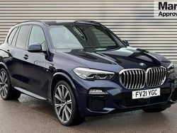 Blue Used 2021 BMW X5 M Sport SUV | £41,046 (Fair price)