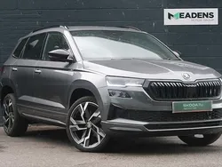Graphite grey metallic Used 2024 Skoda Karoq SportLine SUV | £27,295 (Good price)