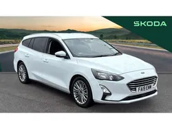 White Used 2019 Ford Focus Titanium X Estate | £11,490 (Fair price)