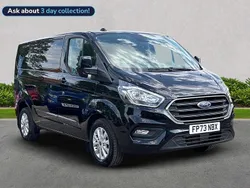 Black Used 2024 Ford Transit Custom Limited Van | £20,399 (Fair price)