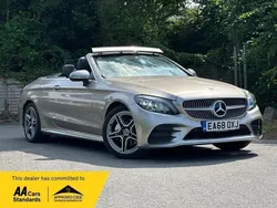 Silver Used 2018 Mercedes C200 AMG Line Premium Cabriolet | £17,990 (Fair price)