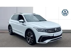 White Used 2021 VW Tiguan R-line SUV | £25,899 (Fair price)