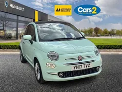 Green Used 2017 Fiat 500 Lounge Hatchback | £6,750 (Fair price)