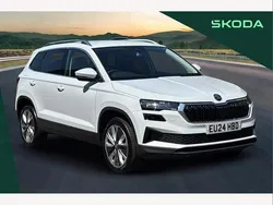 Moon white metallic Used 2024 Skoda Karoq SE L SUV | £25,295 (Fair price)