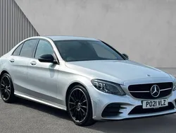 Silver Used 2021 Mercedes C220 AMG line Sedan | £24,106 (A bit pricey)