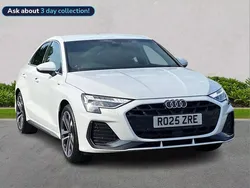 White New 2025 Audi A3 S-Line Sedan | £32,087 (Good price)