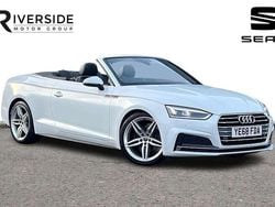 White Used 2018 Audi A5 Cabriolet S-Line Cabriolet | £15,390 (Fair price)
