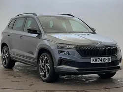 Graphite grey metallic Used 2024 Skoda Karoq SportLine SUV | £30,000 (Fair price)
