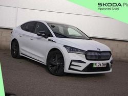 Moon white metallic Used 2024 Skoda Enyaq iV vRS SUV | £32,995