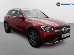 Red Used 2021 Mercedes GLC300e AMG line SUV | £27,199 (Fair price)