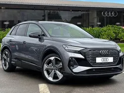 Grey New 2025 Audi Q4 e-tron Black Edition SUV | £46,980