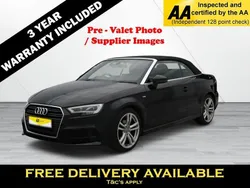 Black Used 2020 Audi A3 Cabriolet S-Line Cabriolet | £19,395 (Fair price)