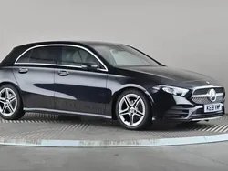 Black Used 2018 Mercedes A200 AMG line Hatchback | £15,798 (Fair price)