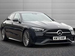 Obsidian black Used 2023 Mercedes C220 AMG Line Premium Sedan | £33,740 (A bit pricey)