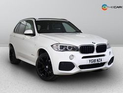 White Used 2018 BMW X5 M Sport SUV | £29,475 (Fair price)