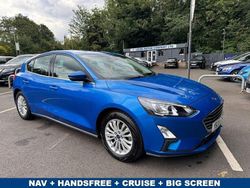Blue Used 2021 Ford Focus Titanium Hatchback | £13,295 (Fair price)